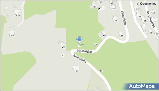 Przemyśl, Kruhelska, 26, mapa Przemyśla