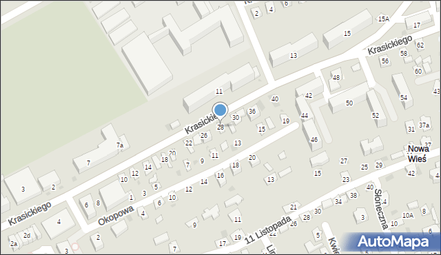 Przeworsk, Krasickiego Ignacego, bp., 28, mapa Przeworsk