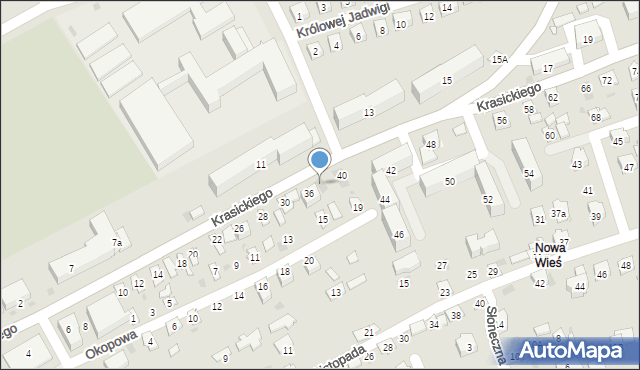 Przeworsk, Krasickiego Ignacego, bp., 38, mapa Przeworsk