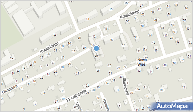 Przeworsk, Krasickiego Ignacego, bp., 46, mapa Przeworsk