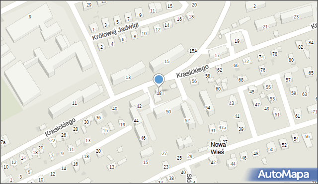 Przeworsk, Krasickiego Ignacego, bp., 48A, mapa Przeworsk