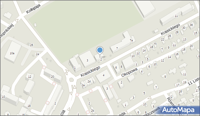 Przeworsk, Krasickiego Ignacego, bp., 5, mapa Przeworsk