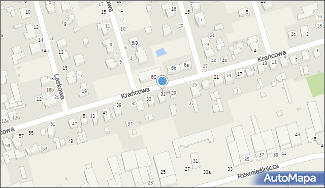 Przeźmierowo, Krańcowa, 31, mapa Przeźmierowo