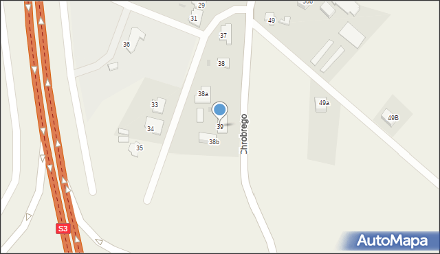 Przybiernów, Króla Bolesława Chrobrego, 39, mapa Przybiernów