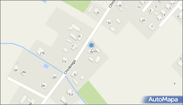 Przybiernów, Króla Bolesława Chrobrego, 53, mapa Przybiernów