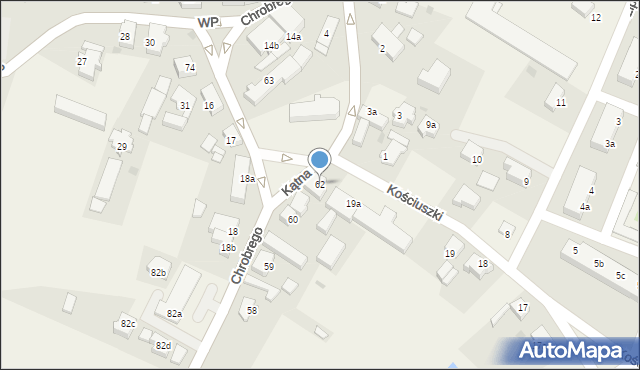 Przybiernów, Króla Bolesława Chrobrego, 62, mapa Przybiernów