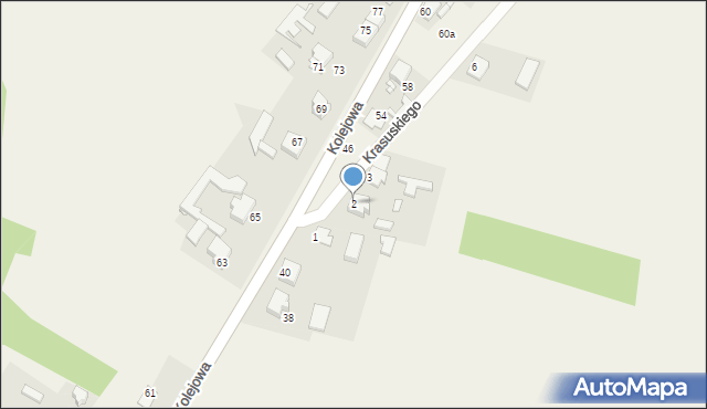 Przystajń, Krasuskiego Józefa, 2, mapa Przystajń