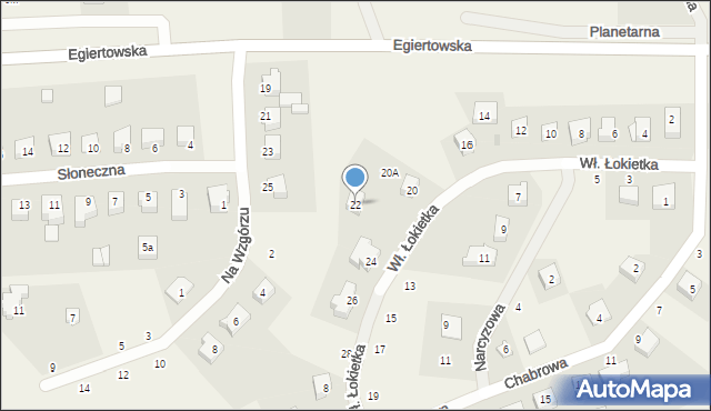 Przywidz, Króla Władysława Łokietka, 22, mapa Przywidz