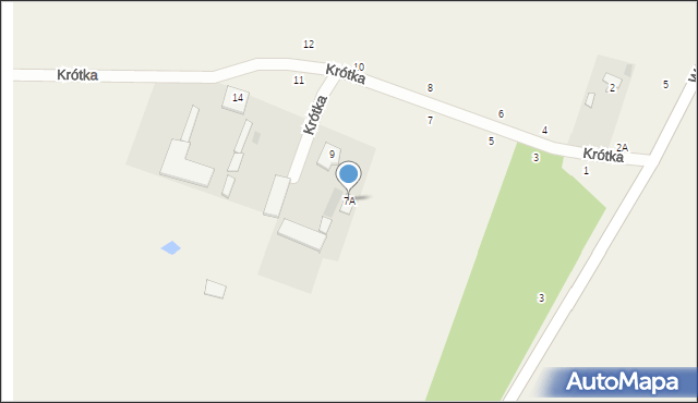 Psucin, Krótka, 7A, mapa Psucin