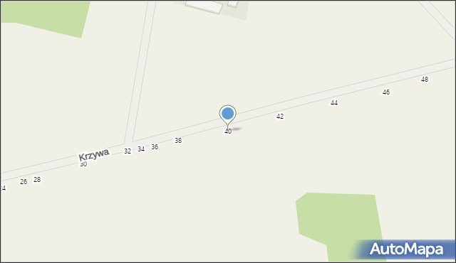 Psucin, Krzywa, 40, mapa Psucin