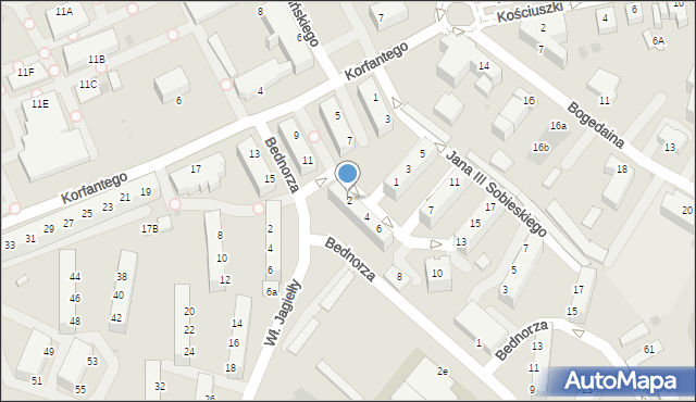 Pszczyna, Króla Jana III Sobieskiego, 2, mapa Pszczyny