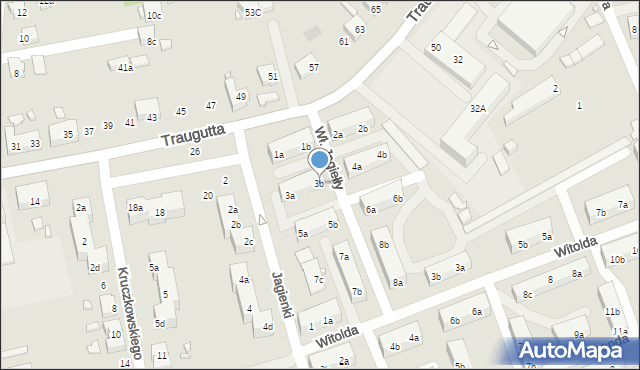 Pszów, Króla Władysława Jagiełły, 3b, mapa Pszów