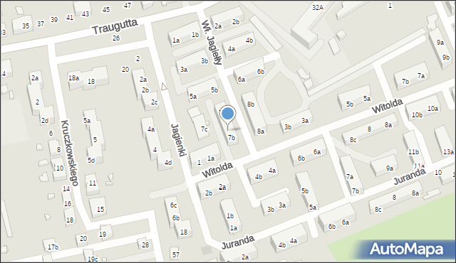 Pszów, Króla Władysława Jagiełły, 9b, mapa Pszów