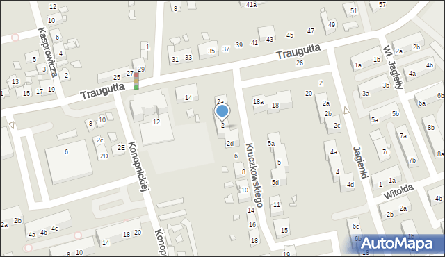 Pszów, Kruczkowskiego Kazimierza, 2c, mapa Pszów