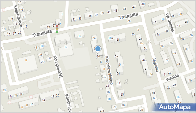 Pszów, Kruczkowskiego Kazimierza, 2d, mapa Pszów