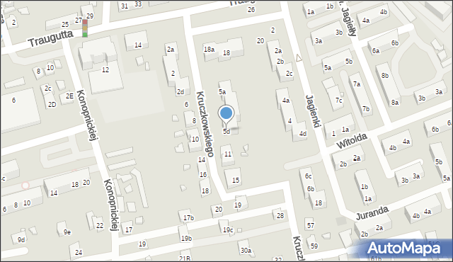 Pszów, Kruczkowskiego Kazimierza, 5d, mapa Pszów