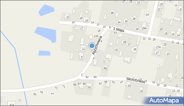 Puchaczów, Krzychowca Marcelego, 9, mapa Puchaczów