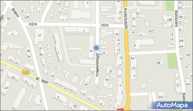 Pułtusk, Krajewskiego Rafała, 4, mapa Pułtusk