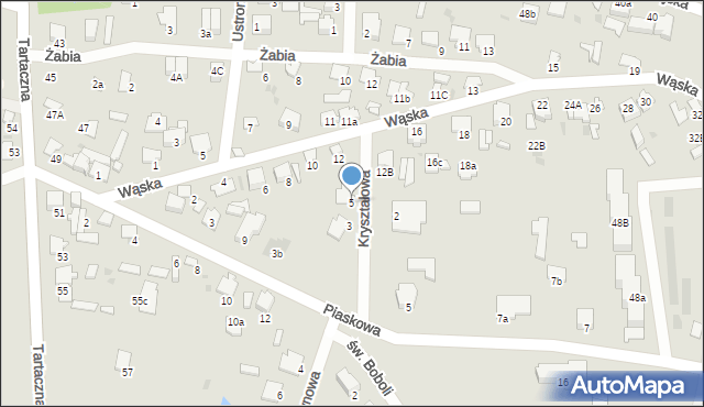 Pułtusk, Kryształowa, 5, mapa Pułtusk