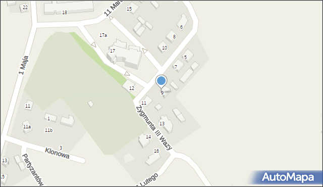 Puńsk, Króla Zygmunta III Wazy, 9, mapa Puńsk