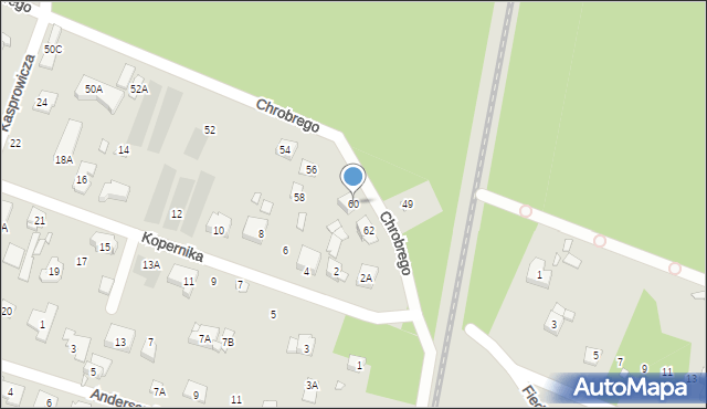 Puszczykowo, Króla Bolesława Chrobrego, 60, mapa Puszczykowo