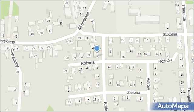 Pyskowice, Krokusów, 6, mapa Pyskowice