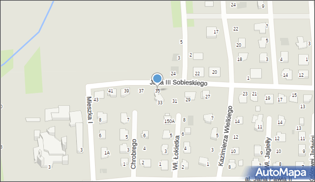 Pyskowice, Króla Jana III Sobieskiego, 35, mapa Pyskowice