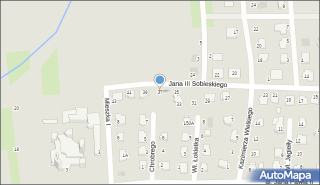 Pyskowice, Króla Jana III Sobieskiego, 37, mapa Pyskowice