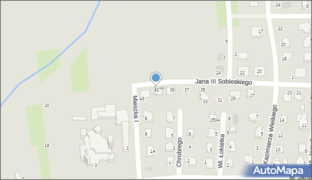 Pyskowice, Króla Jana III Sobieskiego, 41, mapa Pyskowice