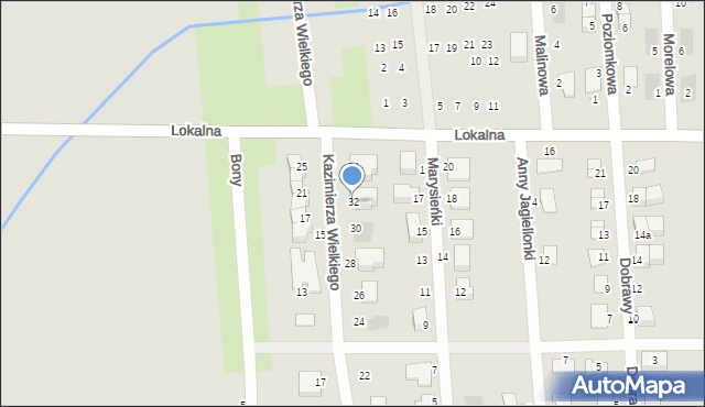 Pyskowice, Króla Kazimierza Wielkiego, 32, mapa Pyskowice