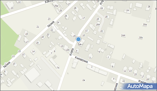 Pysznica, Kręta, 6, mapa Pysznica