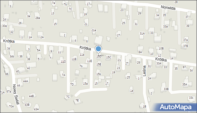 Rabka-Zdrój, Krótka, 15D, mapa Rabka-Zdrój