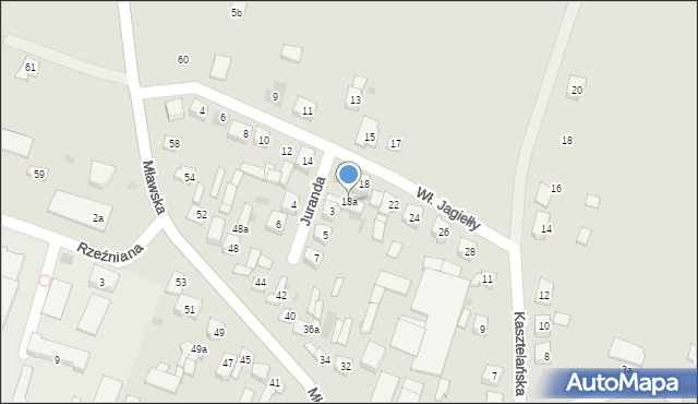 Raciąż, Króla Władysława Jagiełły, 18a, mapa Raciąż