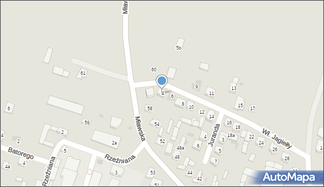 Raciąż, Króla Władysława Jagiełły, 4, mapa Raciąż