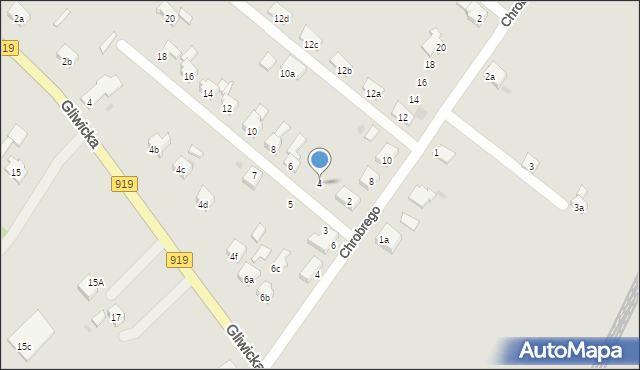 Racibórz, Króla Kazimierza Wielkiego, 4, mapa Racibórz