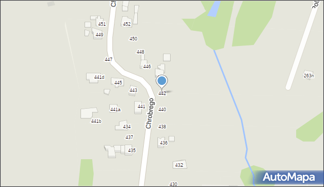 Radlin, Króla Bolesława Chrobrego, 442, mapa Radlin