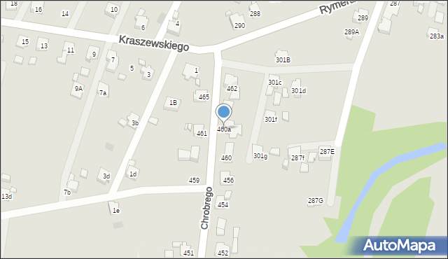 Radlin, Króla Bolesława Chrobrego, 460a, mapa Radlin