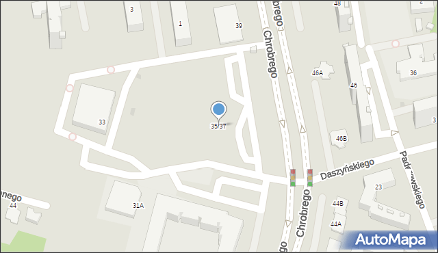 Radom, Króla Bolesława Chrobrego, 35/37, mapa Radomia