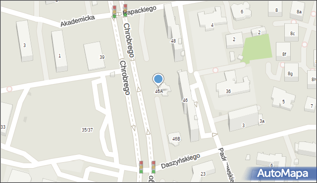 Radom, Króla Bolesława Chrobrego, 46A, mapa Radomia