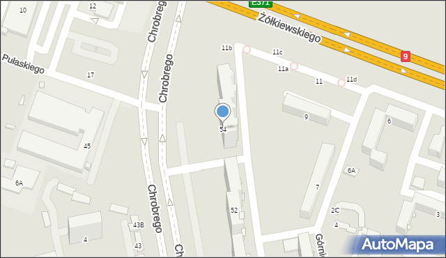 Radom, Króla Bolesława Chrobrego, 54, mapa Radomia