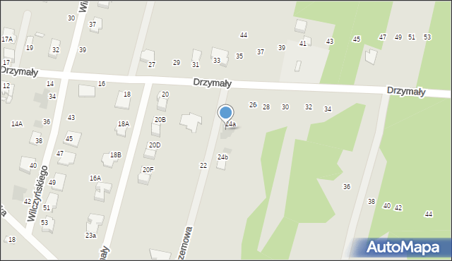 Radom, Krzemowa, 3, mapa Radomia