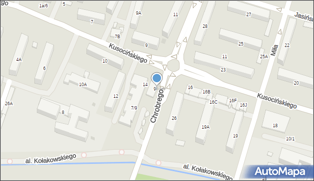 Radom, Króla Bolesława Chrobrego, 9a, mapa Radomia