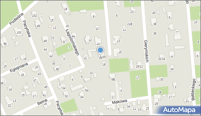 Radom, Krzywickiego Edwarda, 16, mapa Radomia