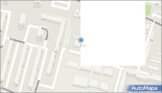 Radom, Królowej Jadwigi, 17, mapa Radomia