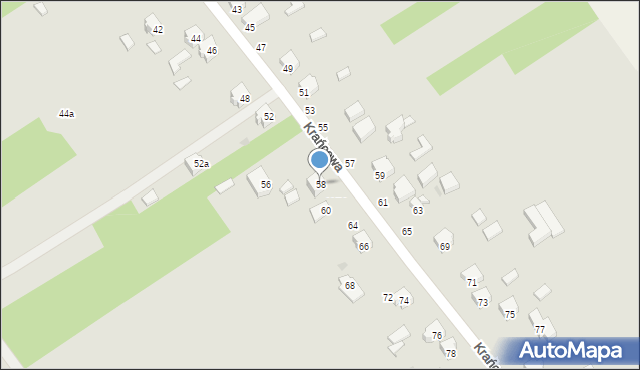 Radomsko, Krańcowa, 58, mapa Radomsko