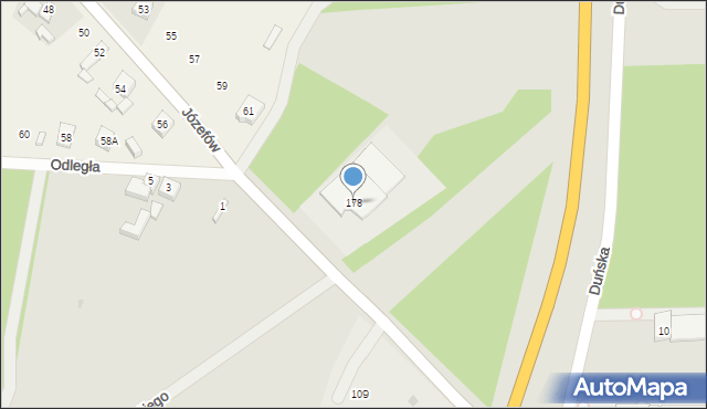 Radomsko, Krasickiego Ignacego, bp., 178, mapa Radomsko