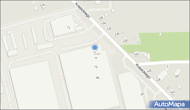 Radomsko, Krasickiego Ignacego, bp., 79, mapa Radomsko