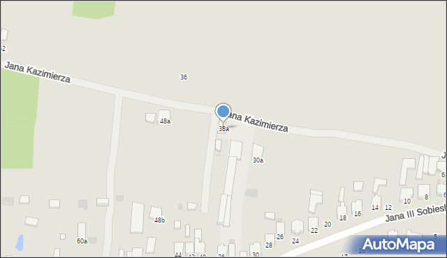 Radomsko, Króla Jana III Sobieskiego, 38a, mapa Radomsko