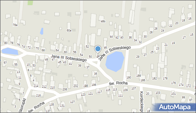 Radomsko, Króla Jana III Sobieskiego, 48, mapa Radomsko