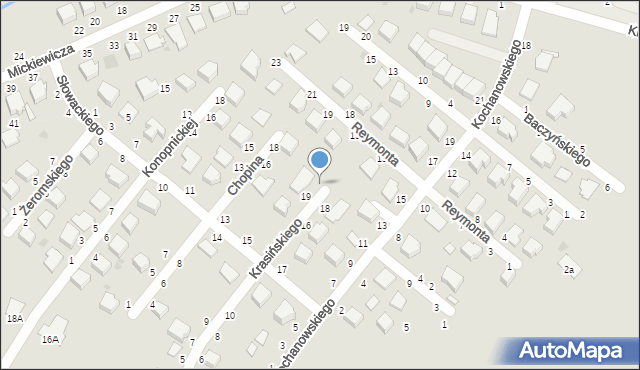 Radomyśl Wielki, Krasińskiego, 21, mapa Radomyśl Wielki